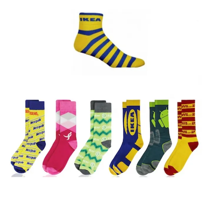 branded socks