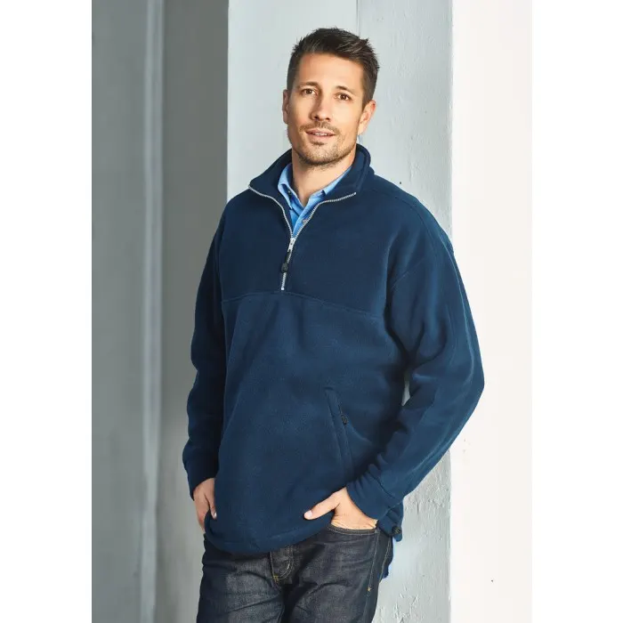 Mens Heavy Weight 1/2 Zip Winter Fleece
