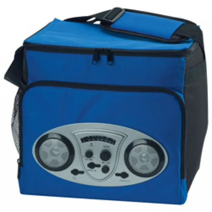 Cooler Bag With Radio - Silver Speakers